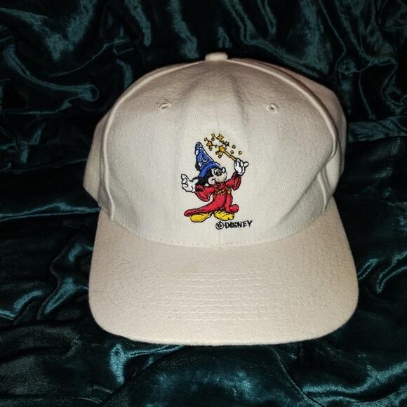Walt Disney Imagineering Sorcerer Mickey White Strap-Back Hat - WDI - ADULT OSFM - Picture 1 of 8